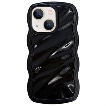 For iPhone 15 TPU-etui Wave Frame Vann Ripple Mobiltelefon bakdeksel