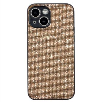 For iPhone 15 Etui Bling Lattice Sequin Støtsikker Beskyttende Telefondeksel