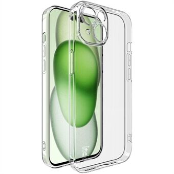 IMAK UX-5 serien for iPhone 15 - Tynn og gjennomsiktig TPU-telefondeksel.