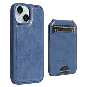 For iPhone 15 Plus Kickstand Case PU Leather+TPU Phone Cover with Magnetic Card Bag

For iPhone 15 Plus Stativveske i PU-skinn + TPU-telefonbeskyttelse med magnetisk kortveske.