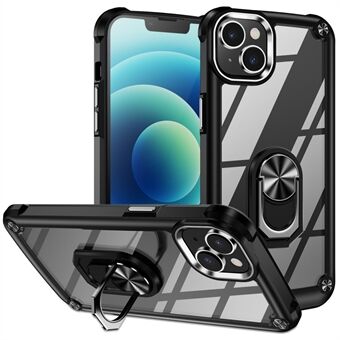 For iPhone 15 Plus Ring Kickstand Phone Case Alloy Lens Frame PC + TPU Protective Cover

Til iPhone 15 Plus Ring Kickstand-telefonveske i legeringslinseregister PC + TPU-beskyttelsesdeksel