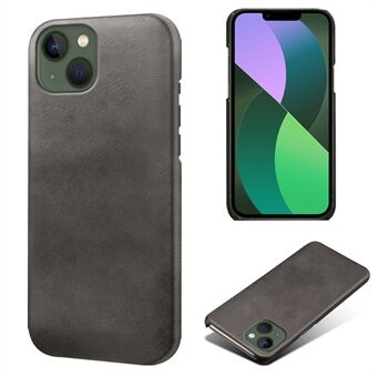 For iPhone 15 Plus PU-lær + PC Kalv tekstur etui Ultratynn beskyttende telefondeksel