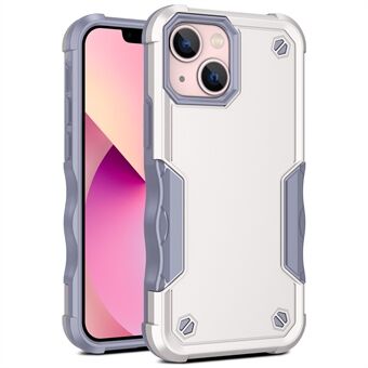 For iPhone 15 Plus Anti-Slip Grips Telefonveske PC + TPU Dobbeltlag Støtdempende Beskyttelsesdeksel.