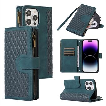 For iPhone 15 Plus Flip Wallet Stand Case 9 Card Slots Zipper Pocket Phone Cover with Wrist+Shoulder Straps translates to:

For iPhone 15 Plus Flip Lommebok Ståetui med 9 kortspor, glidelåslomme og telefondeksel, sammen med håndledd- og skulderstropper.