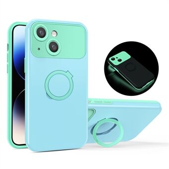 For iPhone 15 Plus Ring Kickstand Luminous Noctilucent Phone Case PC+TPU Shockproof Cover

For iPhone 15 Plus ring kickstand lysende selvlysende mobildeksel i PC+TPU støtdempende materiale