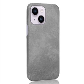 For iPhone 15 Plus Litchi tekstur telefonveske av PU-skinn + TPU anti-skraper deksel.