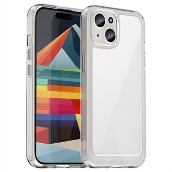 For iPhone 15 Plus Gjennomsiktig Etui i Akryl+TPU som beskytter mot fall (Stor åpning for bakhovedkamera)