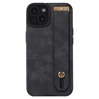 Morandi-stil for iPhone 15 Plus deksel TPU+PU-lærarmbånd Støtteben Telefonomslag