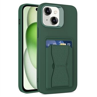 For iPhone 15 Plus-etui med kortlomme, støtsikker TPU-telefondeksel.