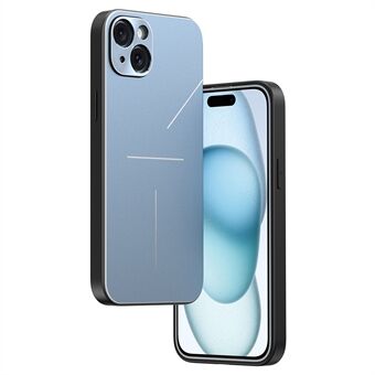 Vennligst oversett til norsk:

R-JUST RJ-52 for iPhone 15 Plus Trelinje-etui i aluminiumslegering + støtsikker TPU-mobildeksel