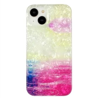 For iPhone 15 Plus Deksel Skal Tekstur IMD TPU Smartphone-etui