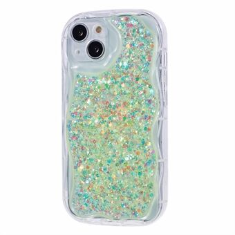 JTW Series for iPhone 15 Plus TPU Deksel Glitrende Paljetter Smartphone-deksel