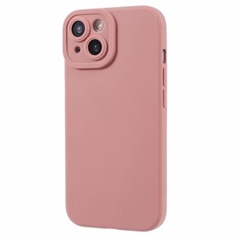 YX-serien for iPhone 15 Plus TPU-etui med rette kanter, matttelefonomslag (presis utskjæring)