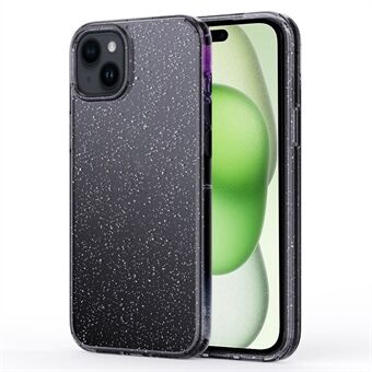 For iPhone 15 Plus Mobildekselet er stilfullt med glitterpulver og en TPU+PC-beskyttelse som motstår riper.