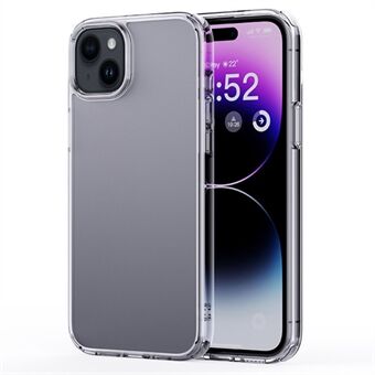 For iPhone 15 Plus slagfaste mobiltelefon-deksler med matte TPU+PC-bakside