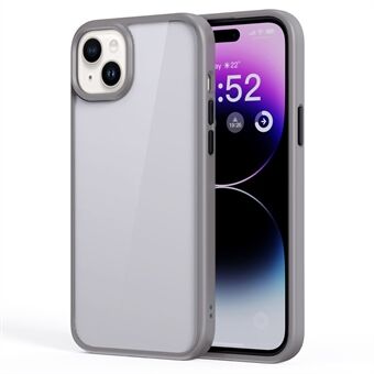 For iPhone 15 Plus Mobiltelefon-deksler Støtdempende TPU+PC-Bakdeksel