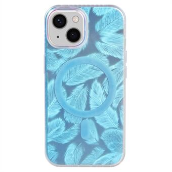 MP-serien for iPhone 15 Plus-deksel IMD TPU+Acryl telefondeksel kompatibelt med MagSafe