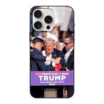 For iPhone 15 Pro-deksel matt TPU fleksibelt telefondeksel Trump 2024 valg (Foto av Gene J. Puskar)