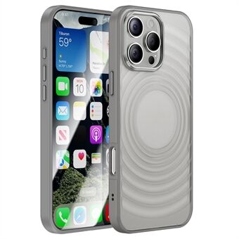 For iPhone 15 Pro-deksel med 3D-ripple tekstur, sklisikkert akryl+TPU mobildeksel