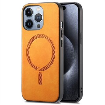 For iPhone 15 Pro Skinnbakdeksel Kompatibel med MagSafe Skin-Touch Telefondeksel