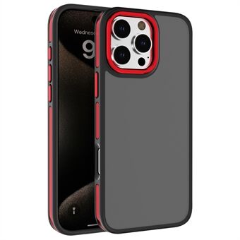 C1-serien For iPhone 15 Pro Etui, Gjennomsiktig Matt Bakside TPU+PC Anti-Fall Telefondeksel