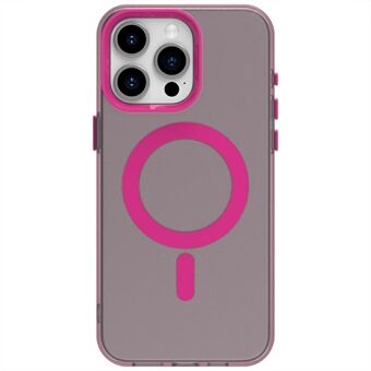 Candy-serien for iPhone 15 Pro-deksel, kompatibel med MagSafe PC+TPU+PET Anti-fall telefondeksel