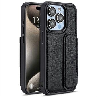 For iPhone 15 Pro Etui Lær+TPU Kort Holder Telefon Deksel