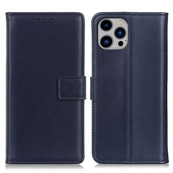 For iPhone 15 Pro PU skinn lommebok telefon deksel Ripesikkert Støtte Smartphone-etui