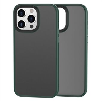 For iPhone 15 Pro Matte Telefon Deksel Støtsikkert PC+TPU Skin Touch Cover