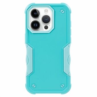 For iPhone 15 Pro TPU + PC-mobildeksel mot fallbeskyttelse, tynn beskyttelsesdeksel