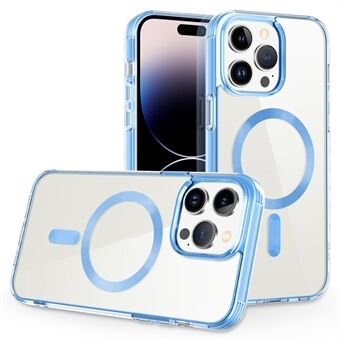 For iPhone 15 Pro Myk TPU+PC Telefonetui Kompatibel med MagSafe Anti-Fall Slank Telefondeksel