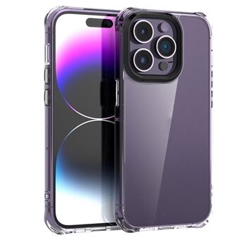 F9 For iPhone 15 Pro Deksel med fallbeskyttelse, blank høy transparent PC+TPU-telefondeksel