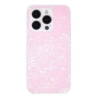 IPAKY for iPhone 15 Pro skrapbestandig telefonveske IMD akryl + TPU bakbeskytter omslag