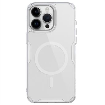 NILLKIN Nature Pro Series for iPhone 15 Pro Telefondeksel PC+TPU Bakdeksel Kompatibel med MagSafe - Transparent