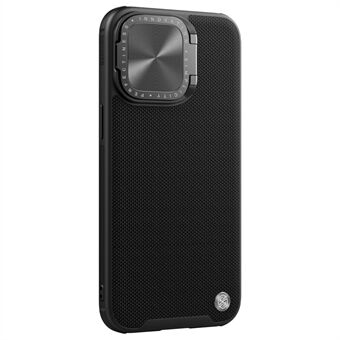 NILLKIN For iPhone 15 Pro PC + TPU Telefondeksel Strukturert Prop Cover med Linsebeskyttelse og Stativfunksjon