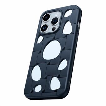 XUNDD For iPhone 15 Pro-deksel med huller Drop-proof TPU-mobildeksel