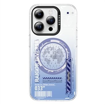 RAIGOR INVERSE Mecha Magnetic-serien for iPhone 15 Pro-etui IMD TPU+PC-deksel kompatibelt med MagSafe