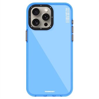 YOUNGKIT For iPhone 15 Pro Etui IMD Aluminiumslegering + TPU Skall Slank Passende Mobildeksel