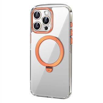 XUNDD For iPhone 15 Pro Klar Etui Støtteben PC+TPU Telefon Deksel Kompatibel med MagSafe