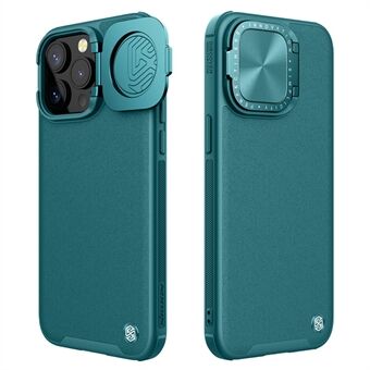 Vennligst oversett til norsk: 

NILLKIN CamShield Prop for iPhone 15 Pro-etui Linsekammer Deksel PU-lær + PC + TPU-telefondeksel