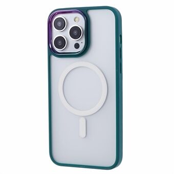 For iPhone 15 Pro-deksel TPU+PC Magnetisk telefonbakbeskytter kompatibel med MagSafe