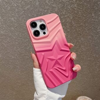 For iPhone 15 Pro Etui Stjernemønster TPU Gradient Telefondeksel