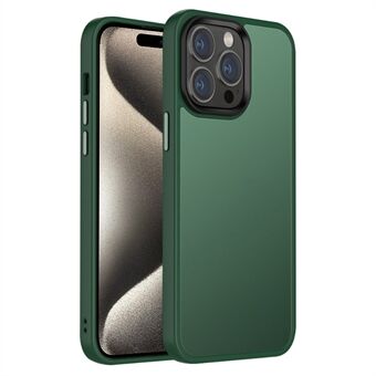 For iPhone 15 Pro Mobiltelefondeksel Fall-sikker Matt Anti-flekker TPU+PC Skall-overtrekk