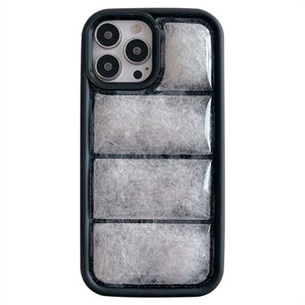 For iPhone 15 Pro TPU-telefondeksel Pufferjakke Støtdempende cover