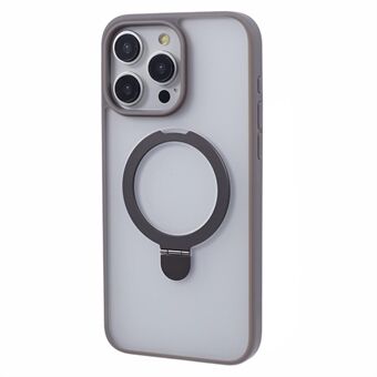 MUTURAL For iPhone 15 Pro Støtteveske Magnetisk TPU+PC Telefonbakdeksel