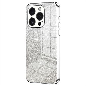 For iPhone 15 Pro mobiltelefonsdeksel Glitter Presise utskjæringer Fleksibelt TPU-elektroplateringsdeksel