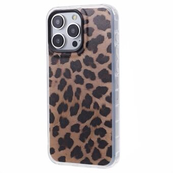 SDT-serien for iPhone 15 Pro-etui IMD Leopard-mønster beskyttende telefondeksel