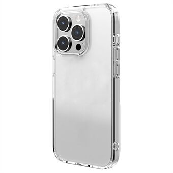 TGVI\'S LEN-serie for iPhone 15 Pro mobildeksel, ripebestandig TPU+PC-bakskall - gjennomsiktig.