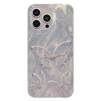 For iPhone 15 Pro cover med butterfly plating design