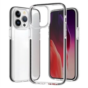 For iPhone 15 Pro Max fleksibel TPU+TPE klar telefondeksel Super Slim støtsikker mobiltelefonskall.